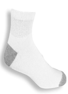 FRUIT OF THE LOOM Fruit of the Loom mens Value 10 Pair Pack Ankle Crew fashion liner socks, White, Sock Size 10-13, Shoe Size 6-12 US  - Image 1