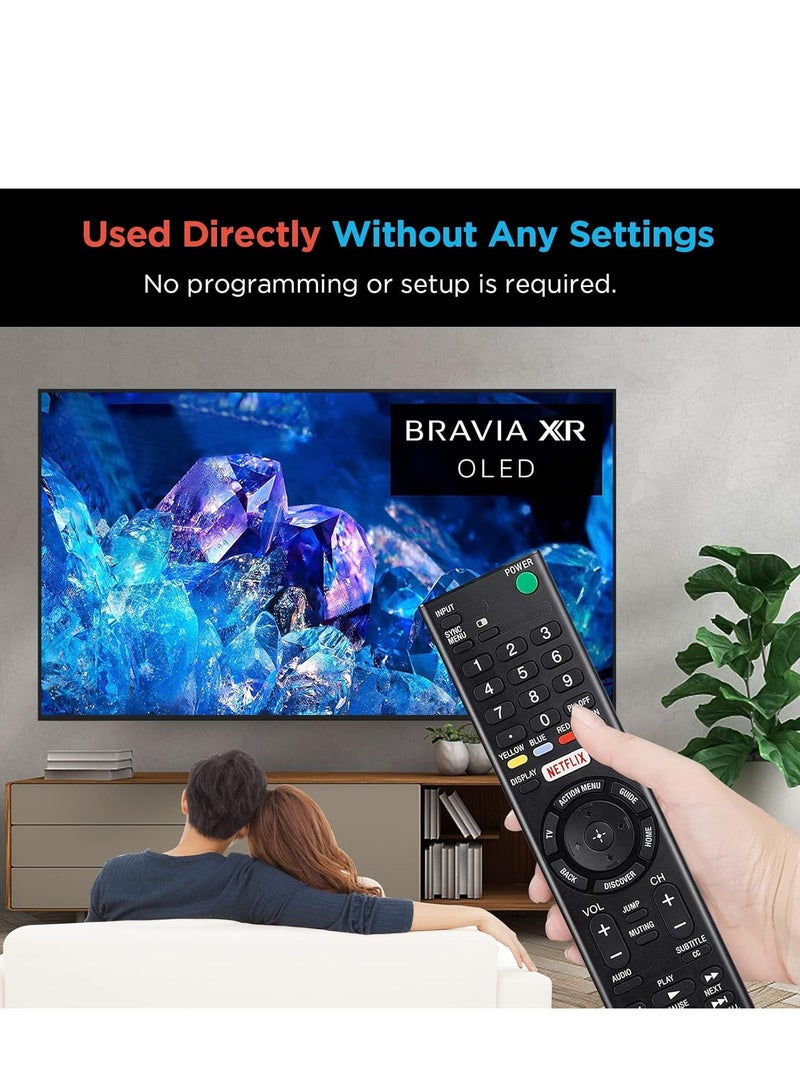 ELTRAZONE Replacement Remote Control RMT-TX100U for All Sony Bravia 4K UHD LCD LED HD Smart TVs - Includes Netflix & Shortcut Buttons - With Battery - Image 4