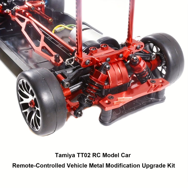 Aluminum Alloy Front Rear Shock Plates With Screws Red Upgrade Parts For 1 10 Touring Car Remote Control Car Modification - Image 5