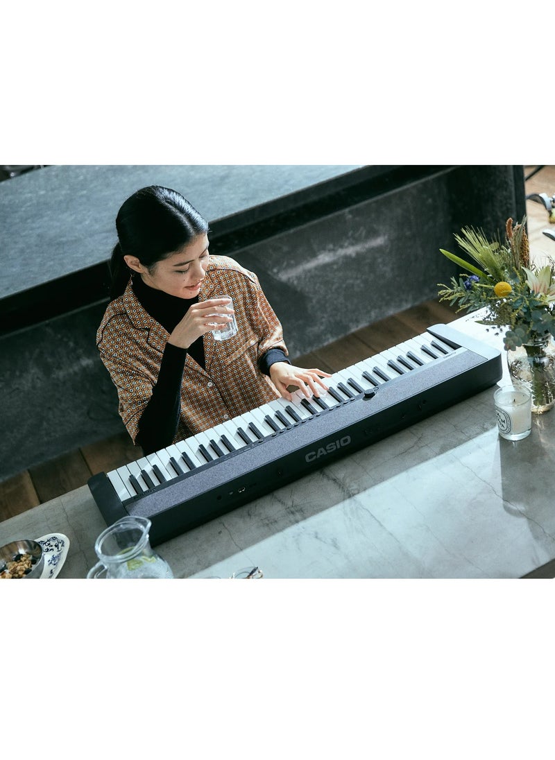 CASIO - CT-S1BK Digital Musical Keyboard, Piano Style With Power Adaptor - Image 1