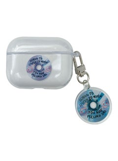 NIBEMINENT Case Cover With Designer Pendant For Apple AirPods Pro Clear  - Image 1