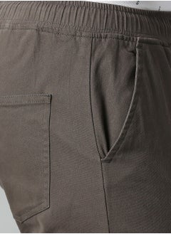 Dennis Lingo Dark Grey Cargo Joggers for Men - Tapered Fit, Cotton  - Image 5