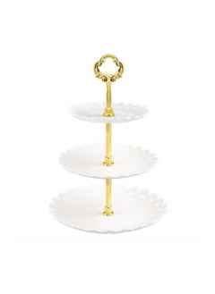 Y&D 3-Tier Cupcake Stand White/Gold 31x15x22cm 