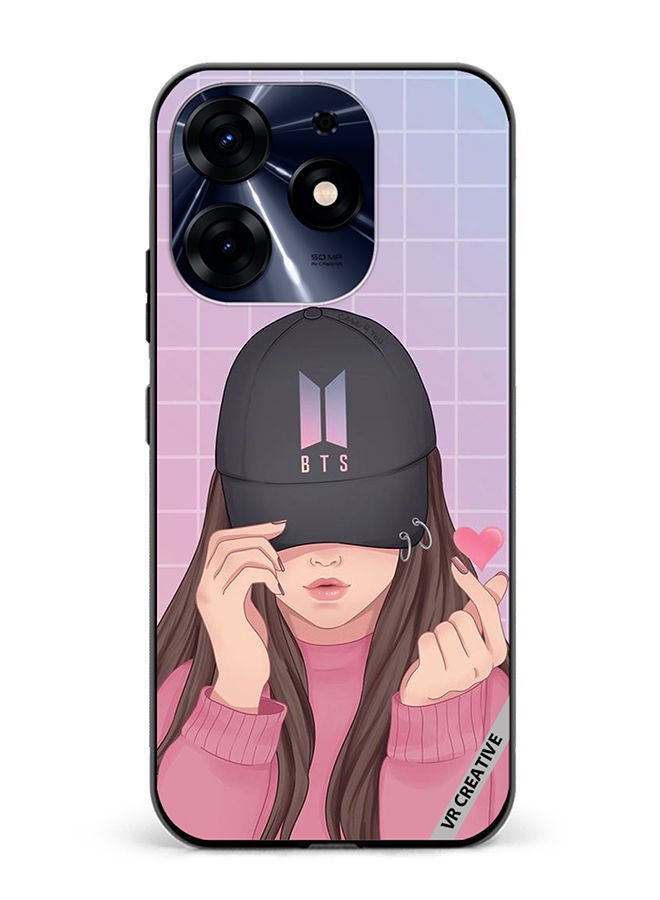 VR CREATIVE Protective Case Cover For Tecno Spark 10 Pro Bts Cap Girl Design Multicolour - Image 1