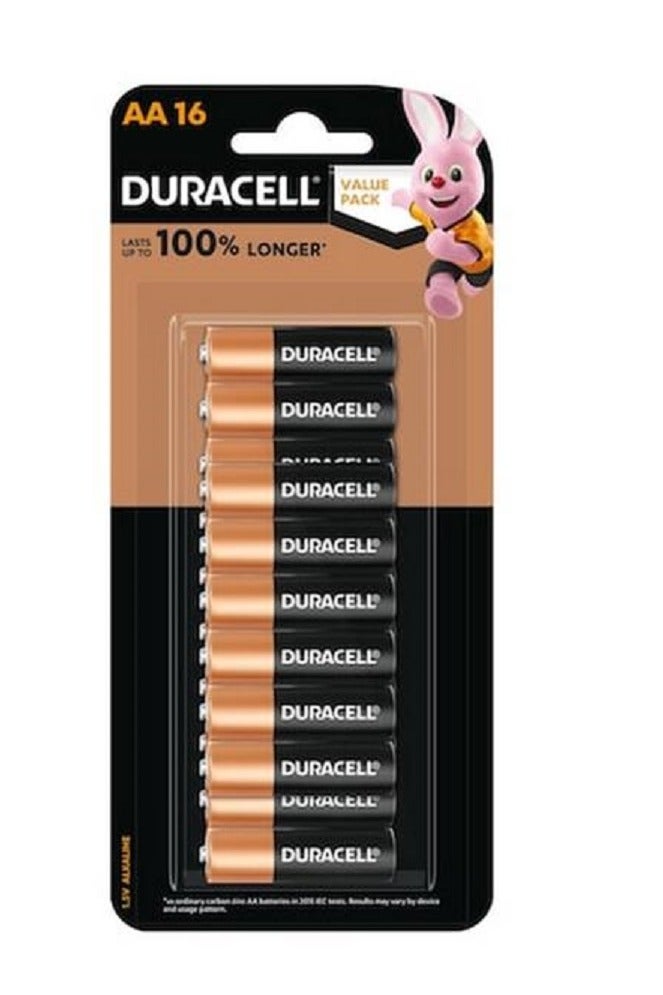 دوراسيل بطاريات قلوية AA TCR4، 1.5 فولت، 16 قطعة