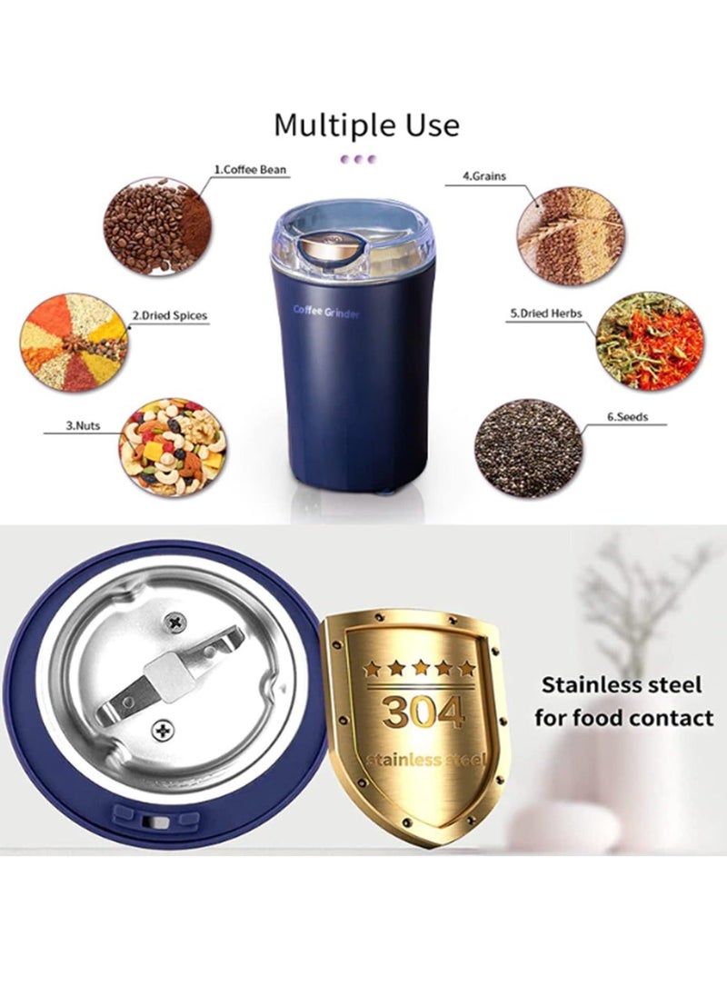 ELTRAZONE Electric Kitchen Grinder Mixer - Electric Coffee Grinders for Spices, Seeds, Herbs, and Coffee Beans, Spice Blender and Espresso Grinder, Wet and Dry Grinder Stainless Steel  - Image 5