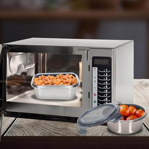 Peggy Oliver Everyday Stainless Steel Food Container With Classic PP Lid 316 Stainless Steel (1500 ml) | Round | Airtight & Leak-Proof | BPA-Free | Microwave & Dishwasher Safe | Ideal for Regular Use - Image 5