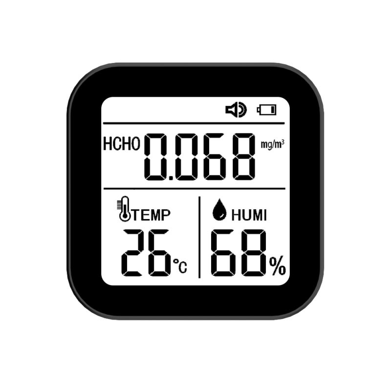 3 In 1 Air Quality Monitor, White, High Accuracy Electrochemical Sensor - Reliable Alarm Function Air Quality Tester for Indoor Outdoor Personal Use - Image 2