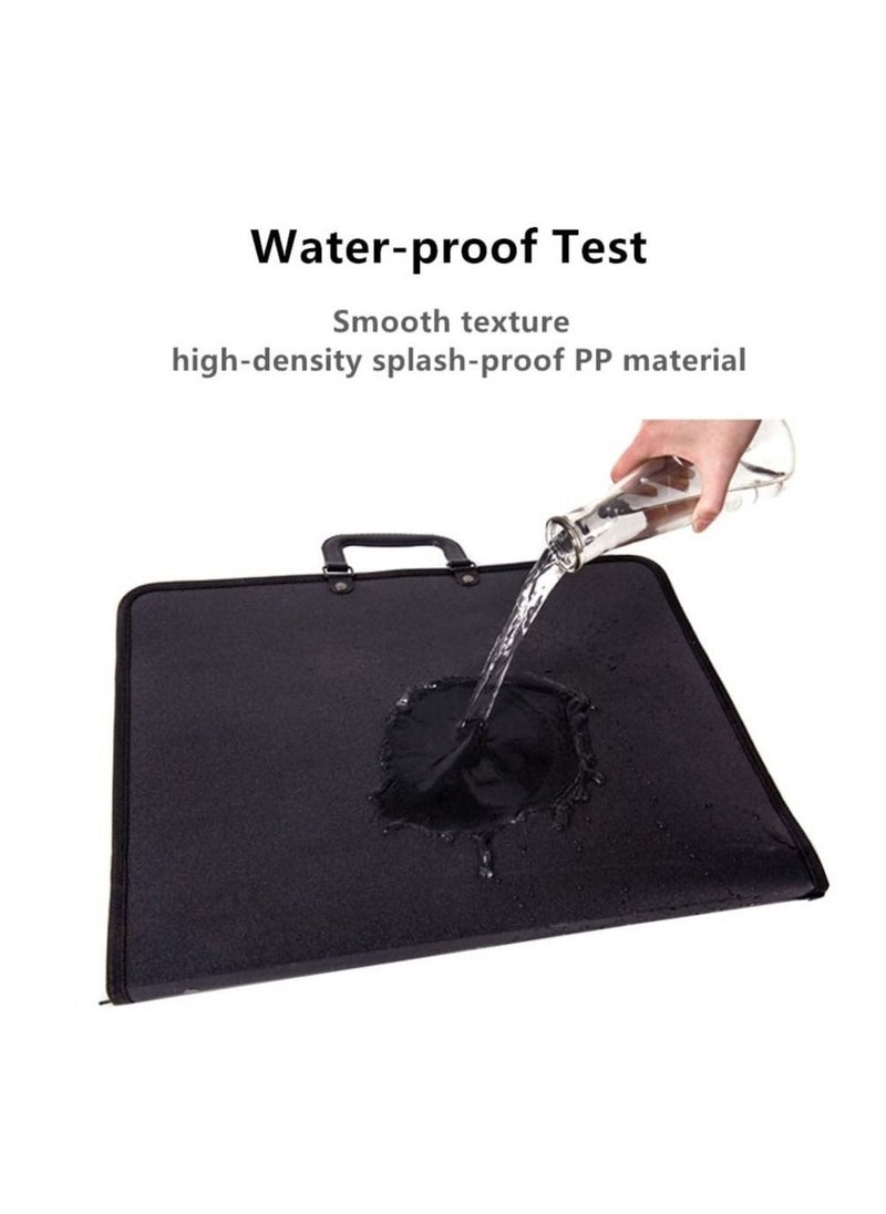 A3 Artist Portfolio Case, Art Portfolio Carrying Bag, Painting Drawing Board Bag, Student Portfolio Drawing Painting Sketch Bag, Art Folder Art Supplies, Artwork Storage Bag (48x37cm) - Image 2