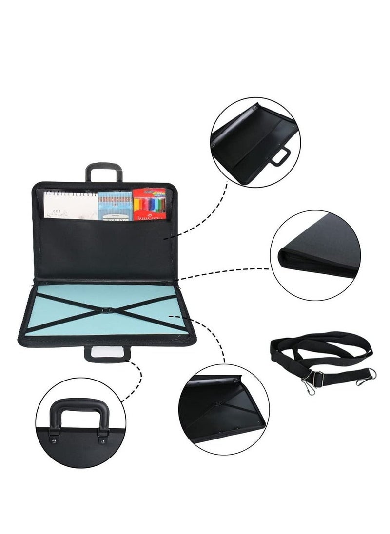 A3 Artist Portfolio Case, Art Portfolio Carrying Bag, Painting Drawing Board Bag, Student Portfolio Drawing Painting Sketch Bag, Art Folder Art Supplies, Artwork Storage Bag (48x37cm) - Image 5