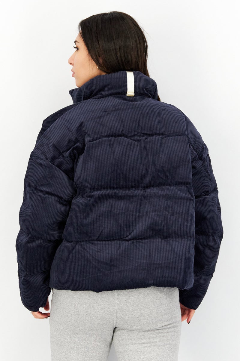 PUMA Puma x Vogue Women Oversized Fit Long Sleeve Training Puffer Jacket, Navy - Image 2