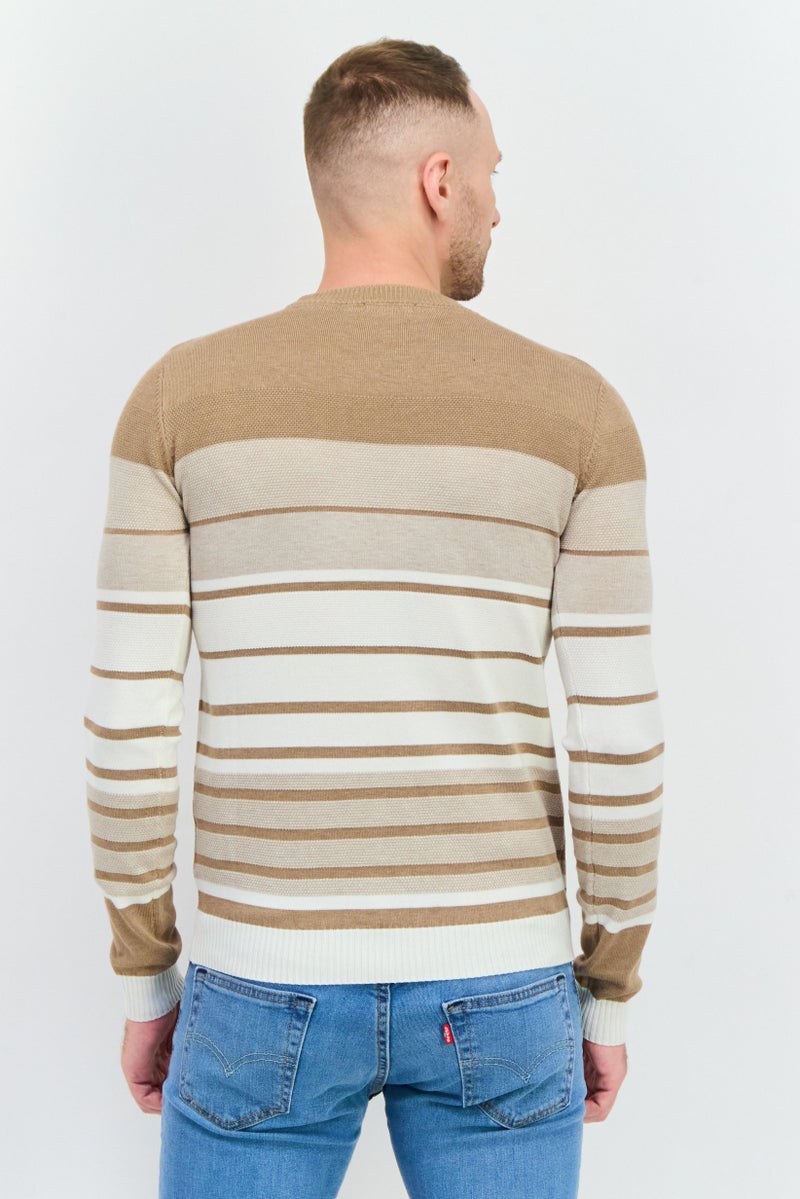 Sorbino سويت شيرت رجالي بياقة دائرية مخطط، توب - Image 3