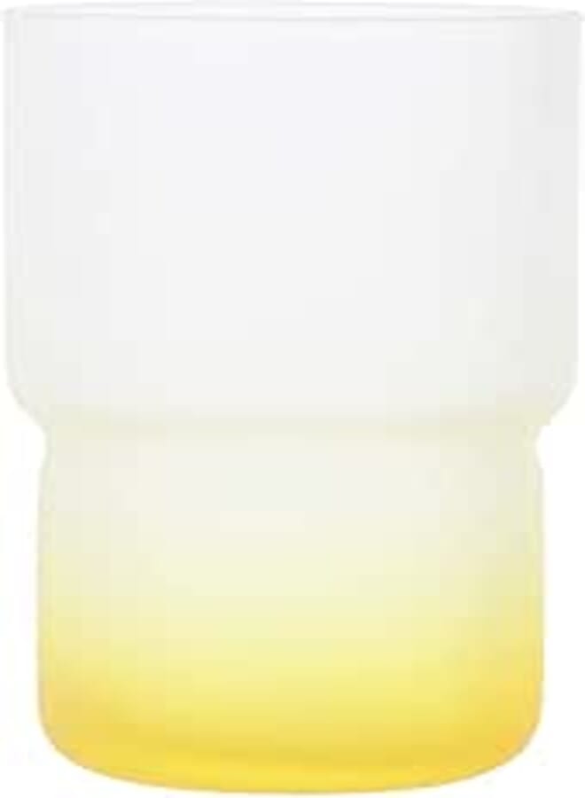 Luminarc Troubadour Glass Cup, 320 ml - Clear Yellow, Set of 6