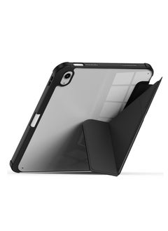 Terra Cover for iPad Terra 10.2/10.5 inch 2017/2019/2020/2021 with smart pen holder slim smart cover with kickstand black/transparent  - Image 2