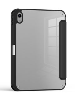 Terra Cover for iPad Terra 10.2/10.5 inch 2017/2019/2020/2021 with smart pen holder slim smart cover with kickstand black/transparent  - Image 3