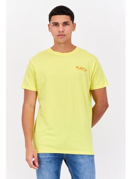 Men Crew Neck Short Sleeve Brand Logo T-Shirt, Yellow - pzsku/Z5C1A46936695BE214FFBZ/45/_/1739629424/806d74b8-beb6-44f1-87f8-49d13a0fdc44