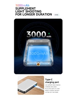 General Photography Color Fill Light 129 LED 3000mAh , Selfie Light USB Rechargeable for Photo  Video with Front Back Clip for Phones Laptops Makeup TikTok Stream  - Image 5