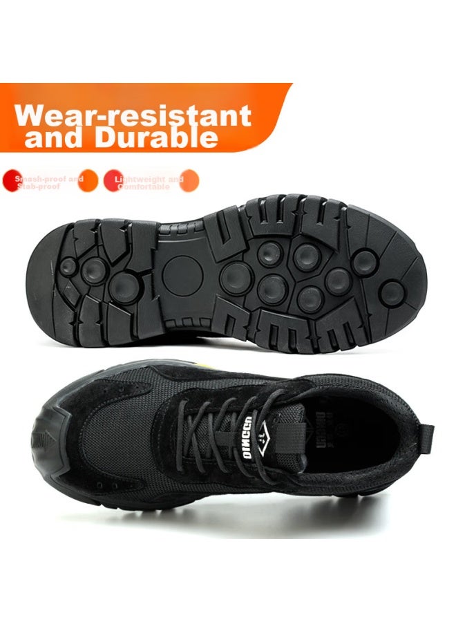 Dinggu Men'S Steel Toe Safety Shoes Anti-Smashing And Puncture-Proof Work Shoes N1113Hei43 - Image 4
