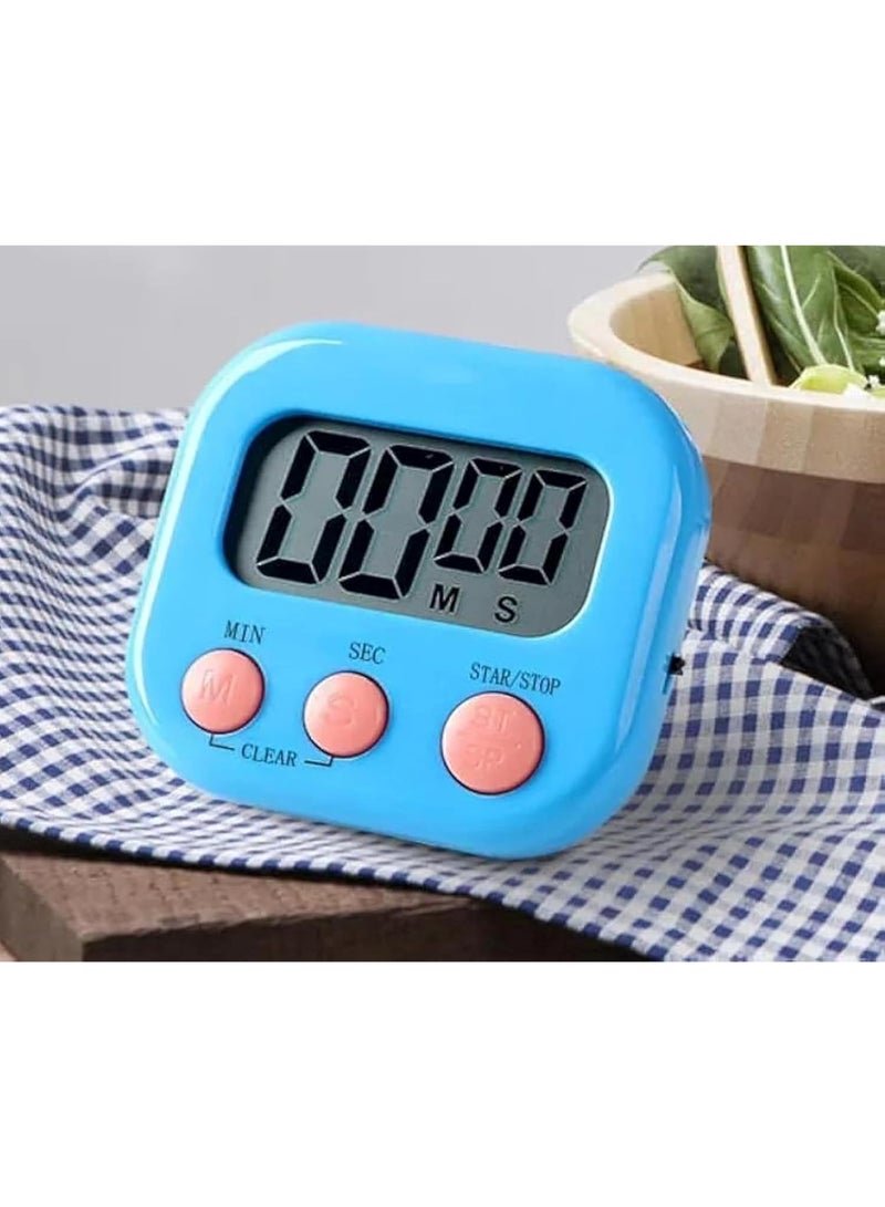 مؤقت مطبخ مغناطيسي رقمي – عداد تنازلي وساعة توقيت – شاشة واضحة – صوت تنبيه عالٍ – متعدد الاستخدامات - Image 5