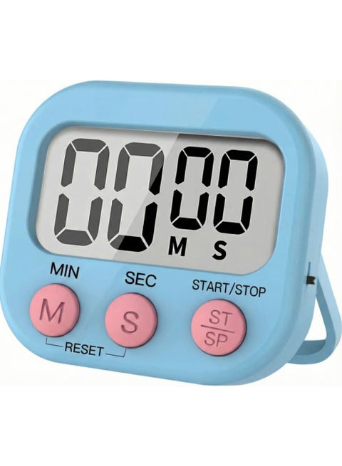 Magnetic Kitchen Timer Clock – Digital Countdown & Stopwatch Timer – Bright LCD Display – Loud Beep – Multipurpose Timer