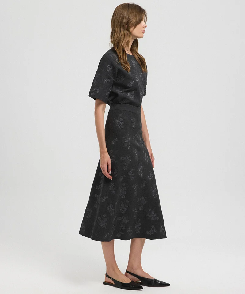 ابيكول Sequin Knit Skirt