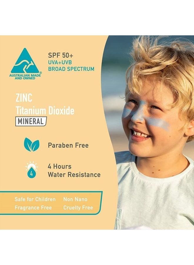 Sun Zapper Zinc Oxide Sunscreen - Pink, White & Blue - SPF 50+ Very High Sun Protection Waterproof Sunblock for Face & Body, Adults, Kids, Baby - Travel Stick - Image 2