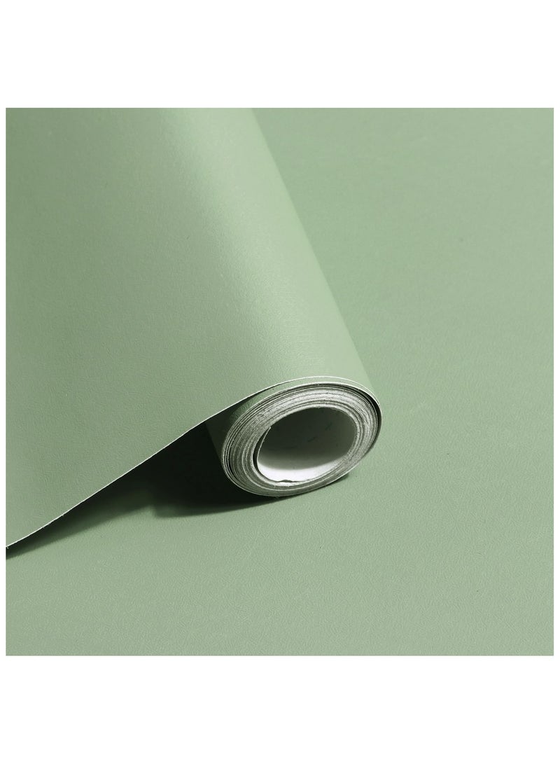 Anna 40CM x 5M Self-Adhesive Waterproof and Moisture-Proof Solid Color Simple Decorative Wallpaper - Image 1