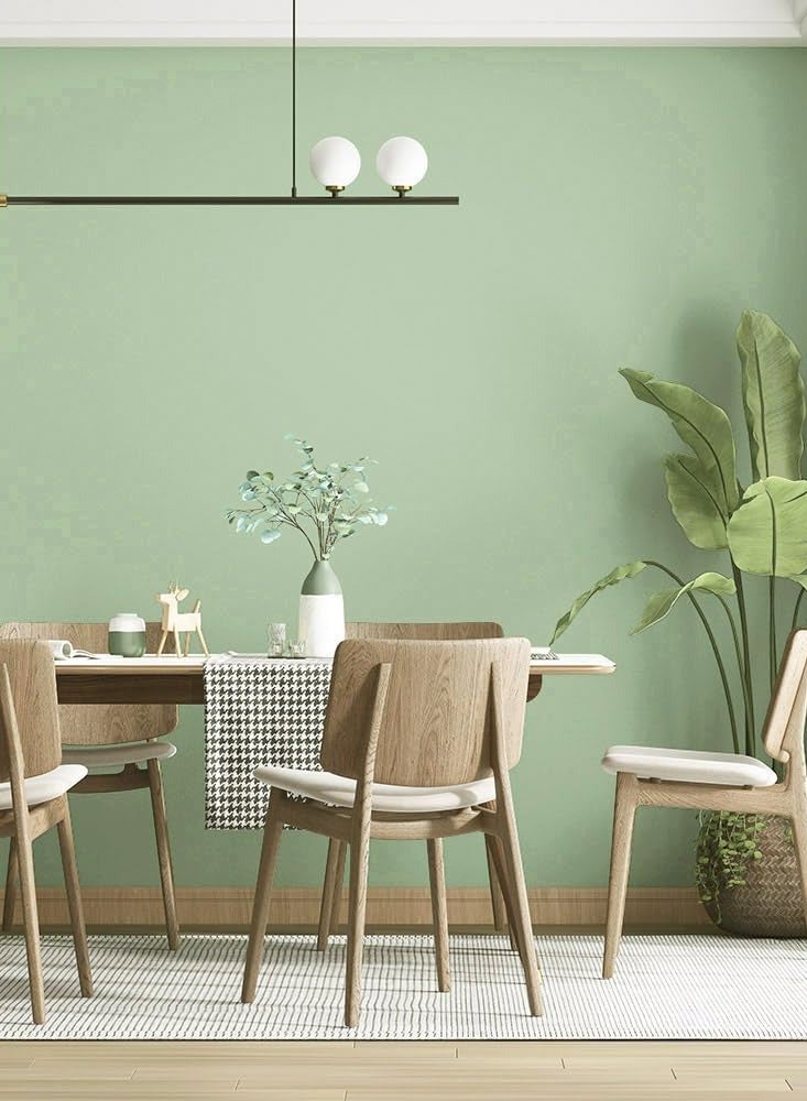 Anna 40CM x 5M Self-Adhesive Waterproof and Moisture-Proof Solid Color Simple Decorative Wallpaper - Image 3