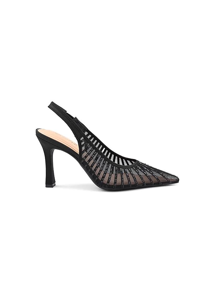 كابلي Cuple Mesh Slingback Heeled Pumps