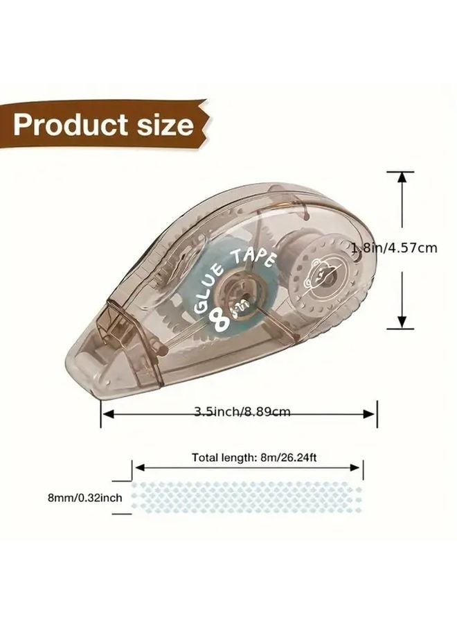 6pcs Double Sided Tape 314.96 Inch Strong Adhesive Transparent Craft Office School Supplies - Image 4