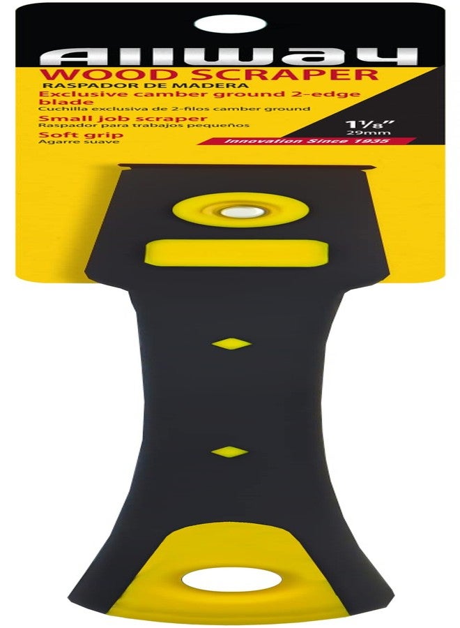 اول واي مكشطة ALLWAY FE1 ذات حافتين ذات قبضة ناعمة لتطبيقات الخشب والطلاء، مقاس 1-1/8 بوصة - Image 3