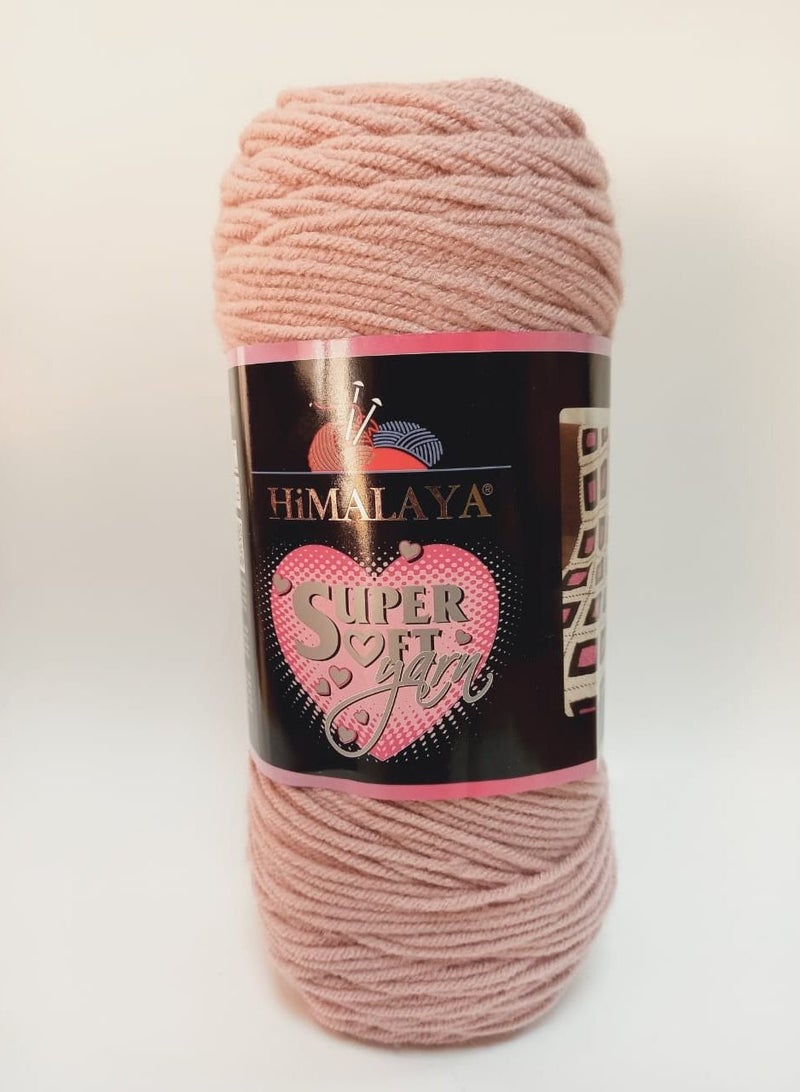 Himalaya خيوط هيمالايا سوبر سوفت 100% أكريليك - لون 80822 (عبوة من 2 قطعة)