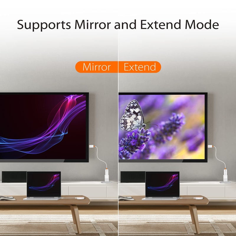 j5create ScreenCast USB-C to HDMI Wireless Display Transmitter and Receiver, Supports 1080p, Suitable for iPhone15, MacBook, iPad Pro, Chromebook, USB-C Laptops, and Android (JVAW62) - Image 5