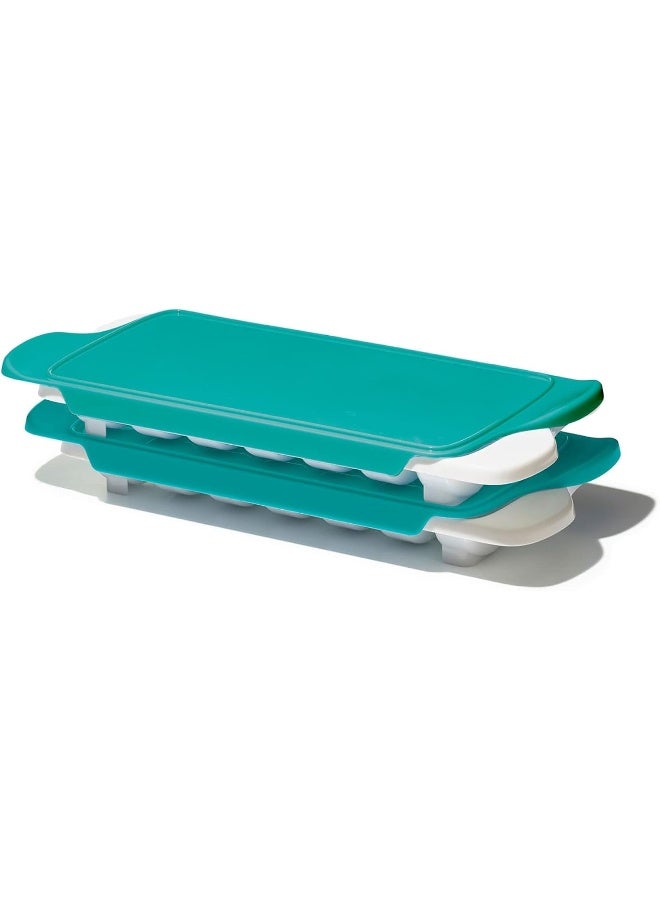 OXO TOT OXO Baby Food Freezer Tray - 2 Pack Updated Teal - Image 1