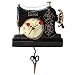 Allen Designs Vintage Stitch Sewing Machine Pendulum Wall Clock - Image 2