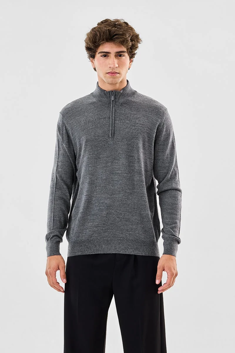 سنيتش سترة فاخرة بسحاب نصفي