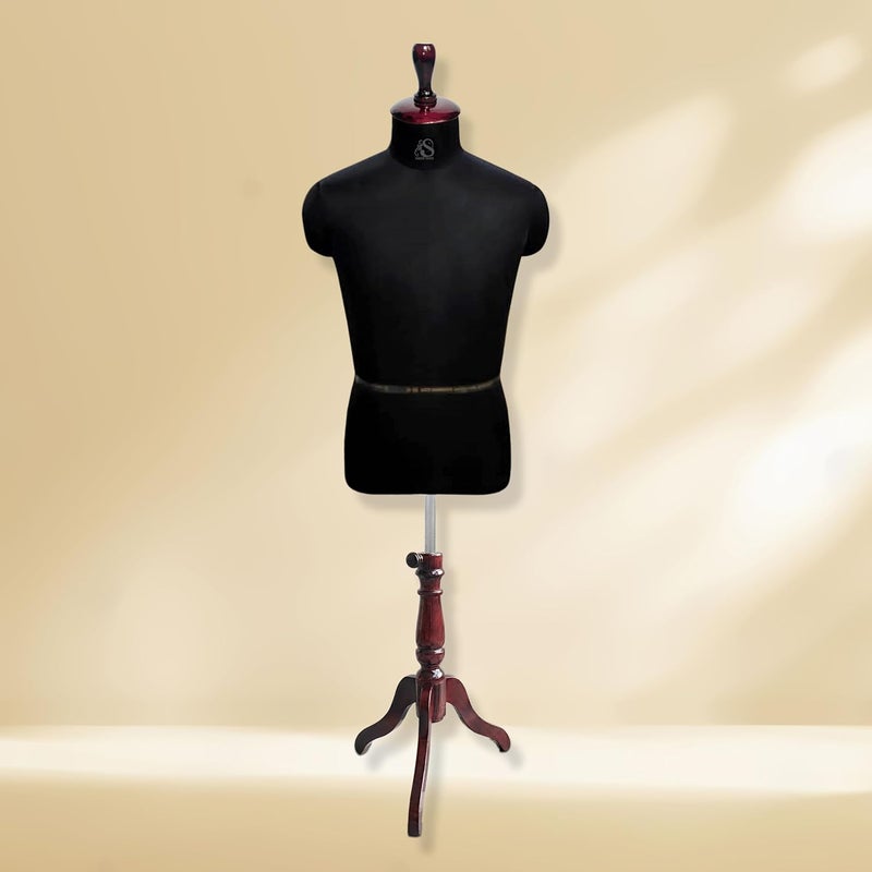 SOHAM SHREE Male Wooden Stand Dress Form Mannequin Store Display Dummy Mannequin Dummy Model Hanger Dress Kurta Coat Display Stand 38 - Image 1