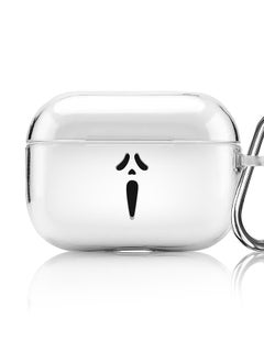 Stylizedd Classic Clear printed Case for Apple AirPods Pro 2nd Generation Thin Transparent Cover [Designed for Apple AirPods Pro 2nd Generation] - Scream  - Image 1