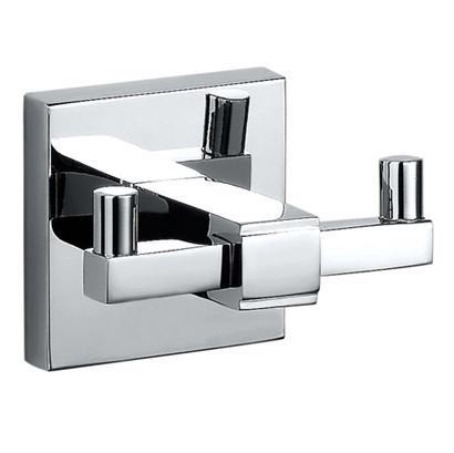 Jaquar Brass Double Coat Hook (Chrome) - Image 5