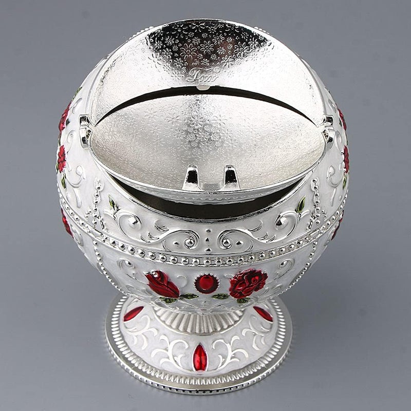 klarako Zinc Alloy Jewelry Box with Lid Windproof Ashtray Vintage - Image 5