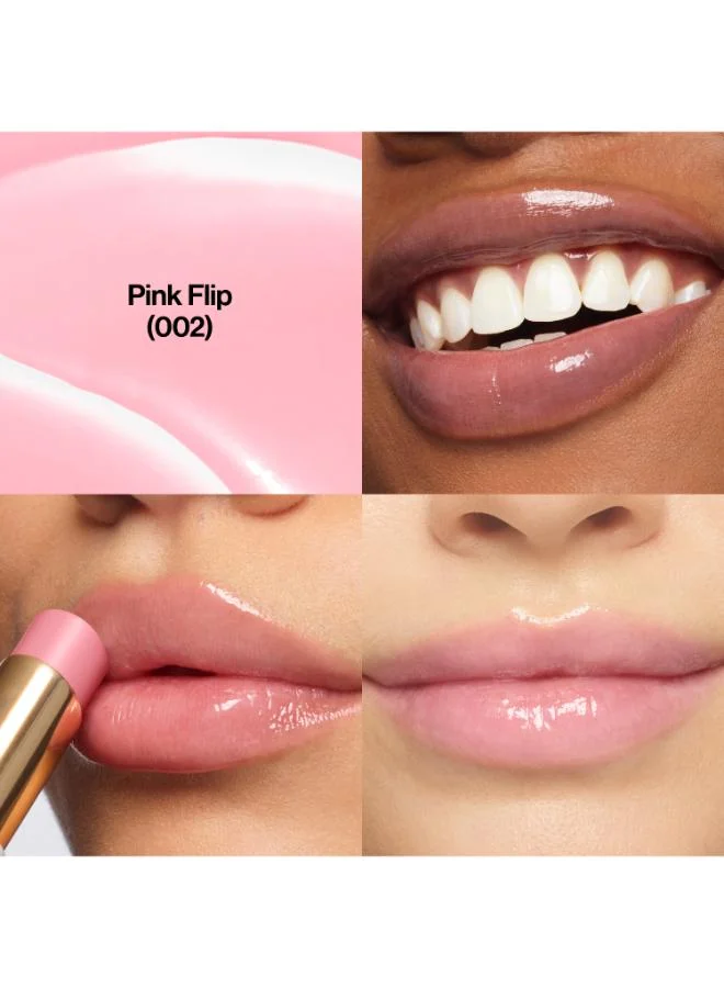 Revlon  Super Lustrous Glass Shine (White Pack) - Pink Flip  002 for Women | Best Price UAE