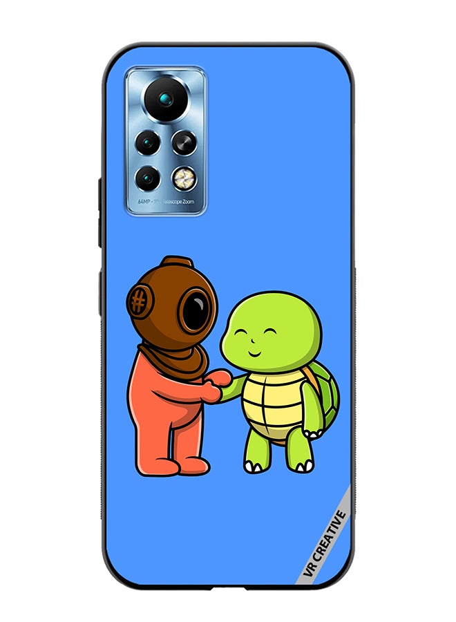 VR CREATIVE Protective Case Cover For Infinix Note 11 Pro Cute Diver Design Multicolour - Image 1