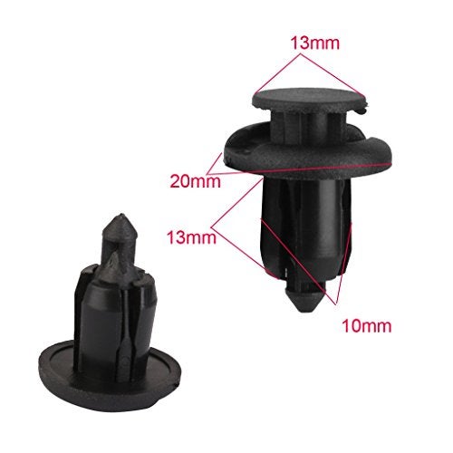 AutoRio Premium Silicone Sucker Fasteners 8 mm – Car Bumper/Fender/Door Trim Clips (Black) (30 Piece) - Image 4