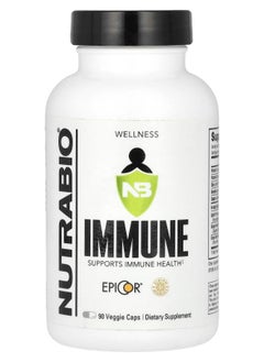NutraBio Immune 90 Veggie Caps 