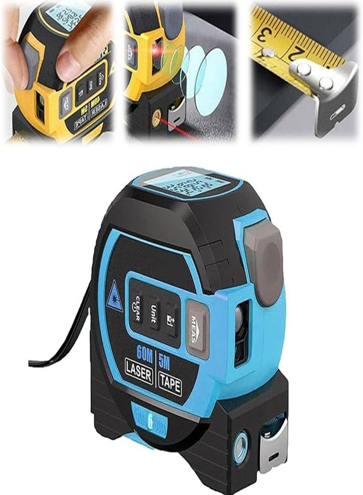 3 in 1 infrared laser tape measure, laser measuring tool, digital tape measure with laser and level, electronic tape measure, LED display waterproof