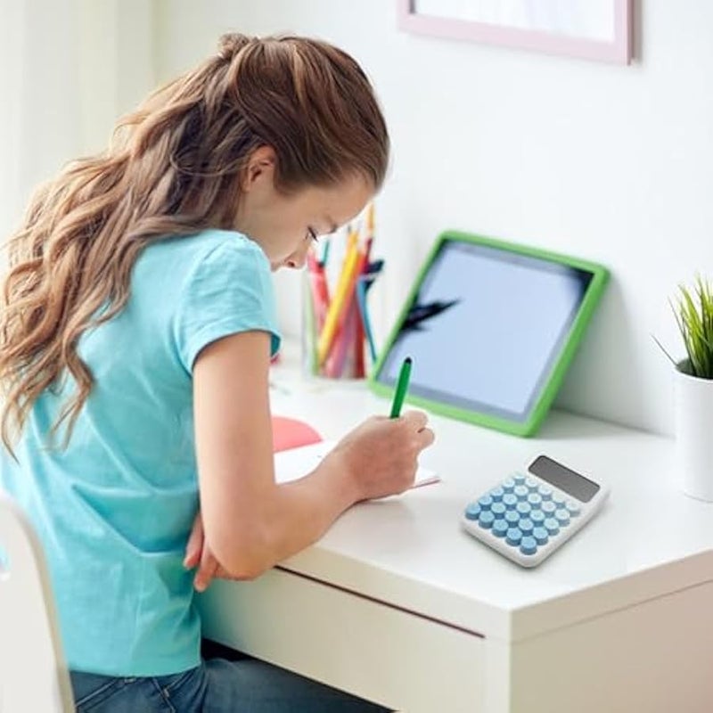 Standard Gradient Blue Calculator - 12 Digit Display and Big ons, Cute Office and School Accessory - Image 4