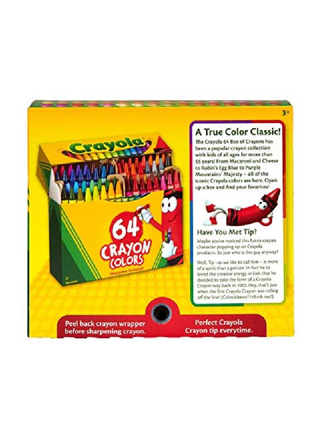 Crayola مجموعة أقلام تلوين Trtaz11A 35/8" دائمة/مقاومة للماء 64/صندوق متنوع تباع كصندوق واحد - Image 3