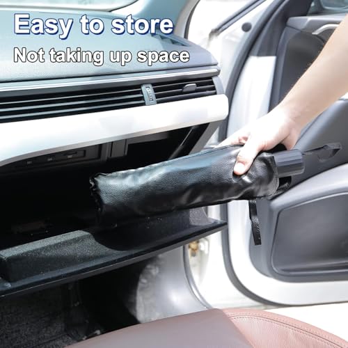 Auto Hub Front Window Sunshade for Car, Car Sunshade for Front Windshield, Car Umbrella for Windshield- Universal Fit- 240T Silver Coated Fabric - Image 5