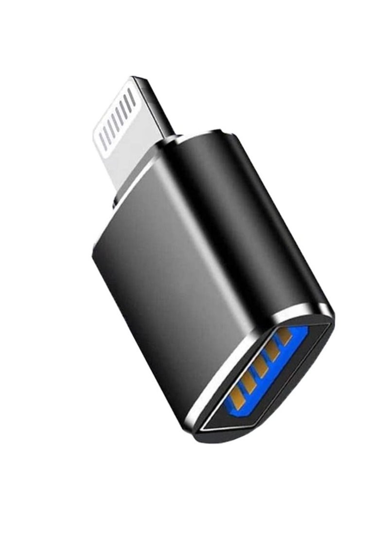 ماركة غير محددة - محول ذكر Lightning إلى أنثى USB 3.0 محول OTG كابل محول كاميرا USB محمول كابل مزامنة بيانات OTG قارئ بطاقات / فلاش درايف / فأرة / لوحة مفاتيح MIDI. - Image 1