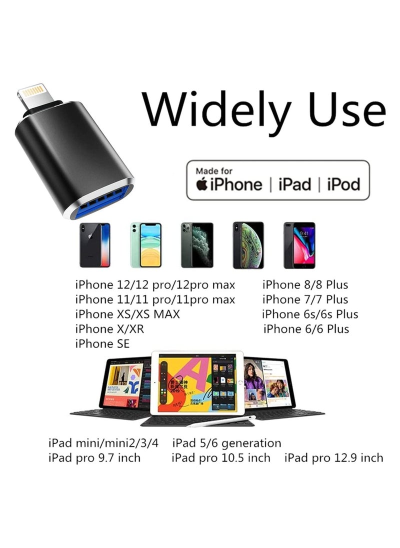 ماركة غير محددة - محول ذكر Lightning إلى أنثى USB 3.0 محول OTG كابل محول كاميرا USB محمول كابل مزامنة بيانات OTG قارئ بطاقات / فلاش درايف / فأرة / لوحة مفاتيح MIDI. - Image 1